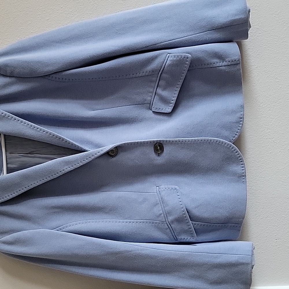 Talbots Two Button Light Blue Blazer Size 12 - image 2